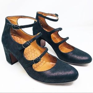 Chow Mihara Metallic Leather Pumps